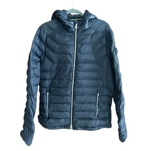 ABERCROMBIE & FITCH Premium Lightweight Down Jacket Puffer Blue XL
